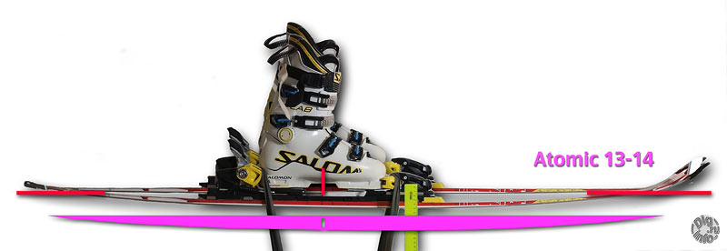 Atomic Redster FIS SL 13/14 Sag under load 19.2 kG