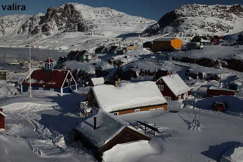 Sisimiut - городок на берегу залива Диско 