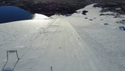 Drone video over Galdhøpiggen Sommerskisenter (mobil)