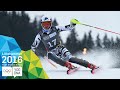 Slalom - Manuel Traninger (AUT) wins Men's gold | Lillehammer 2016 Youth Olympic Games