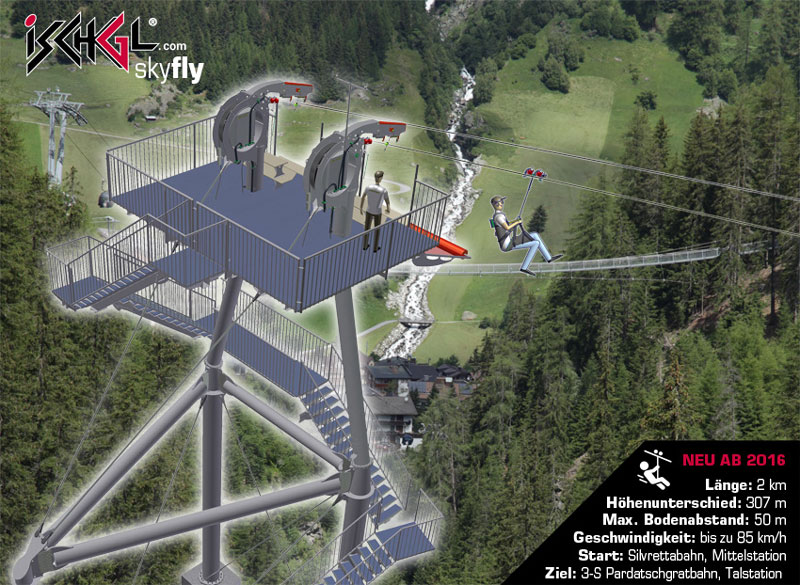 Зиплайн Ischgl Skyfly