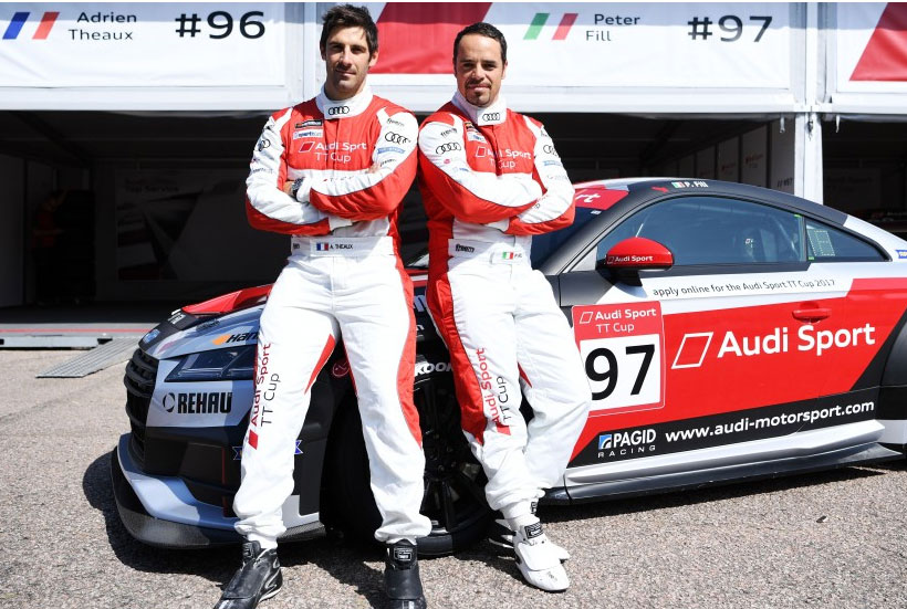 Петер Филл и Андриен Тео приняли участие в автогонках Audi TT Sport Cup