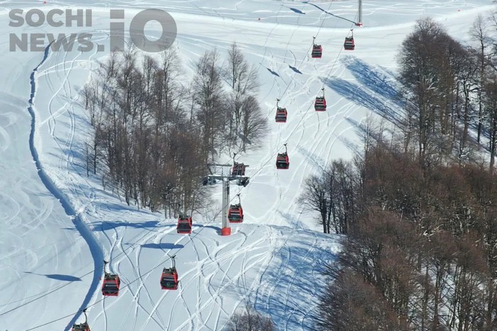 Горнолыжный сезон на курортах в Красной Поляне подходит к концу: даты закрытия