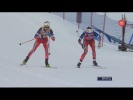 Therese Johaug vs Heidi Weng - 15 km skiathlon in Canmore - Ski Tour Canada 2016 - Stage 6