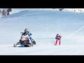 Towing a Skier Behind a Snowmobile at 90mph | Arctic Man 2017