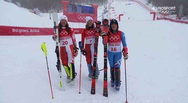 Мишель Гизин - олимпийская чемпионка Пекина в комбинации, Юлия Плешкова - 10-я