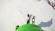 Marmolada speedriding, Italian Dolomites.