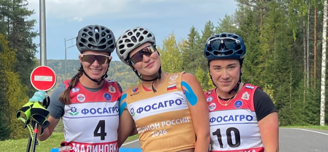 Баранова и Терентьев - чемпионы в спринте на чемпионате России по лыжероллерам