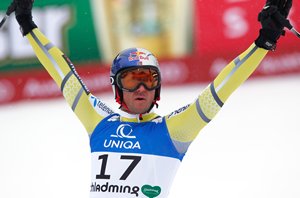 Аксель Лунд Свиндаль - чемпион мира-2013 в скоростном спуске в Шладминге, Александр Глебов - 28-й 
