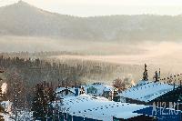 Первый снег выпал в Шерегеше 