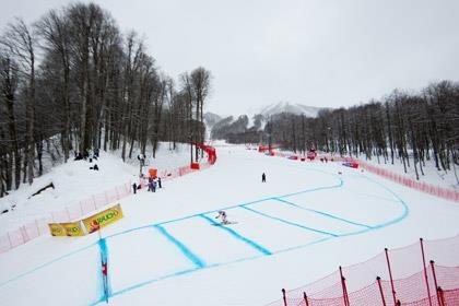 Горнолыжники довольны олимпийской трассой скоростного спуска