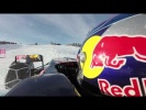 Onboard: Max Verstappen drives Red Bull F1 car on a ski slope