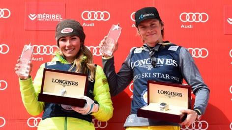 Микаэла Шиффрин и Хенрик Кристофферсен получили премию "Rising Ski Stars" по итогам сезона