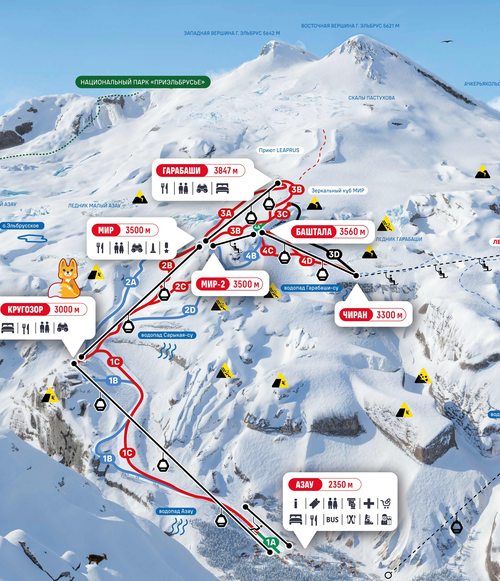 Трассы Эльбрус (Elbrus)