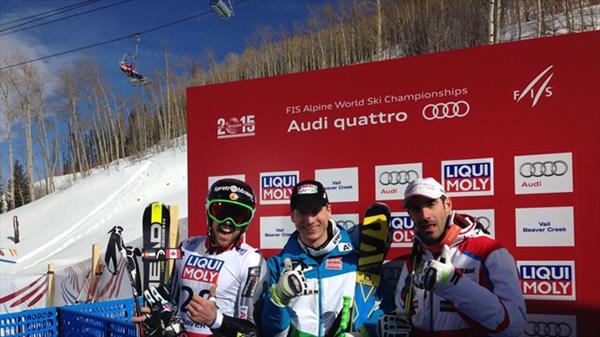 Австриец Ханнес Райхельт - чемпион мира-2015 в супергиганте, Павел Трихичев - 31-й