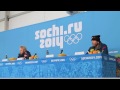 Men's Olympic super G press conference