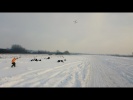 Snowboarder towed by Aerones drone - Droneboarding