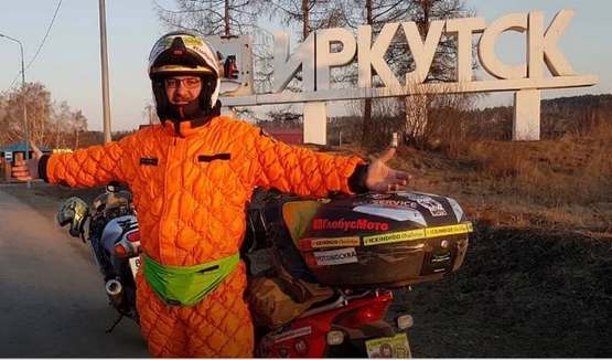 Экстремал из Москвы на скутере добрался до Байкала во время коронавируса