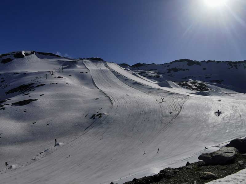 Только пять летних ледниковых зон катания доступны в Европе в авгуcте 2021 года