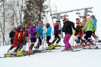 На Всероссийских детско-юношеских соревнованиях горнолыжников в Коробицыно прошёл слалом у девушек 